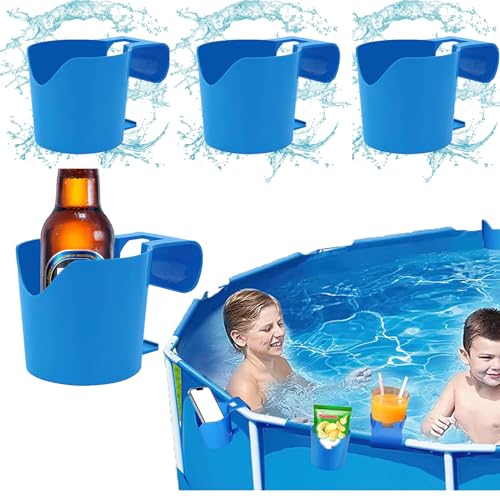4 Stück Pool Getränkehalter, Poolrand Becherhalter Wasserbecher Hängehalter Multifunktionaler Poolside Cup Holder Poolside Dosenhalter, Pool Becherhalter Zum Abstellen Von Getränken Und Gegenständen 4 Stück Pool Getränkehalter, Poolrand Becherhalter Wasserbecher Hängehalter Multifunktionaler Poolside Cup Holder Poolside Dosenhalter, Pool Becherhalter Zum Abstellen Von Getränken Und Gegenständen von Yplkm