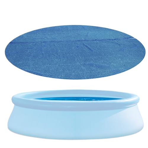 Round Pool Cover Ø 160cm/210cm Poolabdeckung Rund Für Kinderpool Sommer & Winter Abdeckplane Pool Rund, Wind Und Staubabweisend, Easy Set Pool Cover - Poolabdeckplane von Yplkm