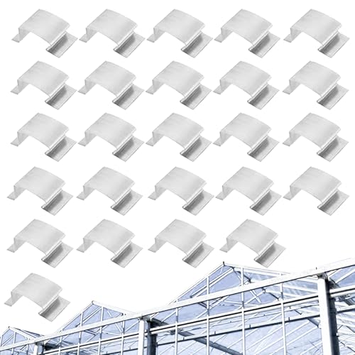 Yplkm Gewächshaus Glas Scheiben Clips - 25x Edelstahl Clips Zur Glasbefestigung Als Ersatz,Rostfreie Halteklammern zur Befestigung im Garten, Freiland und Wintergarten von Yplkm