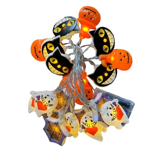 Yplkm Halloween Deko Lichterkette,Für Innenbereich Und Außenbereich - Wetterfeste Deko Festlich Beleuchtung Für Terrasse Baum Gartenbereich Hof Patio Yplkm Halloween Deko Lichterkette,Für Innenbereich Und Außenbereich - Wetterfeste Deko Festlich Beleuchtung Für Terrasse Baum Gartenbereich Hof Patio von Yplkm