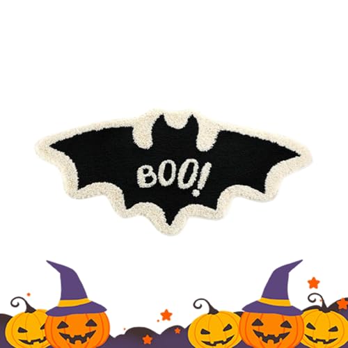 Yplkm Halloween Fußmatte | Halloween Outdoor Teppich Gothic Deko | Saugfähiger Weicher Teppich Saisonale Wohnaccessoires für Eingangsbereich Badezimmer Außenbereich Party Feiertage von Yplkm