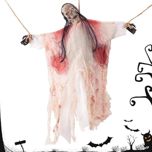 Yplkm Halloween Garten Dekorationen - Deko Mit Geräuschaktivierung,Wiederverwendbar Für Innen Außen Eingang Garten Schule Flur von Yplkm