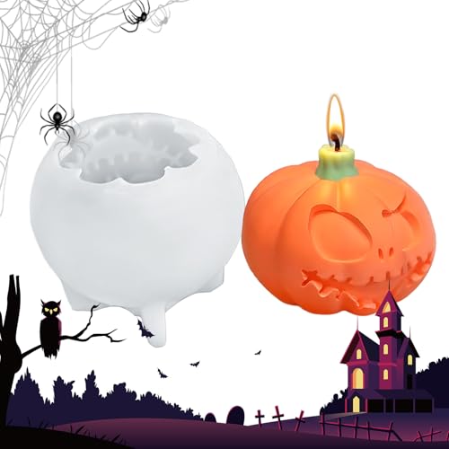 Yplkm Halloween Harzformen - Silikon Duftkerzenform - Leicht Entnehmbare Grusel Bastelform Für Epoxidharz Gips Halloween Deko Seifenherstellung Handwerksprojekte von Yplkm