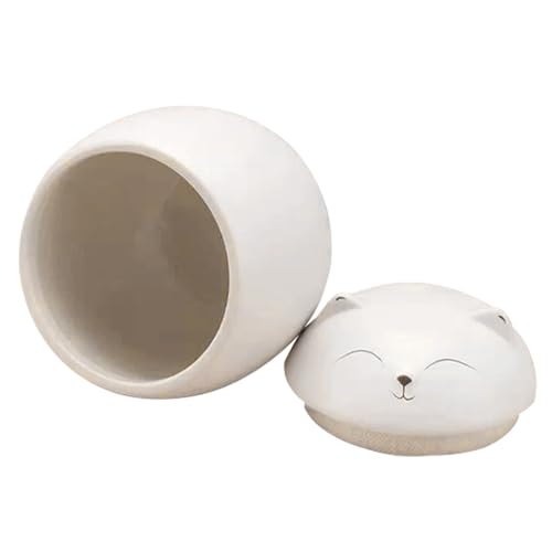 Yplkm Katzenurne Für Asche | Urne für Katzen und Hunde, Aschebehälter Andenken | wasserdichte Erinnerungsbox, Dekoratives Haustierzubehör für Anzeige auf Tisch, Kaminsims und Kamin mit Pfotenabdruck von Yplkm