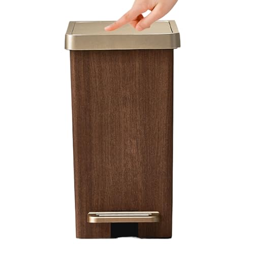 Yplkm Küchenmülleimer - Schmaler Mülleimer Mit Deckel Für Küche | Geruchsdichter Schmaler Mülleimer Für Schlafzimmer Büro Garage Bad Wohnzimmer von Yplkm