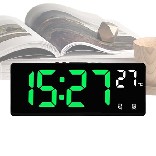 Yplkm Nachttischuhr - Sprachsteuerung Digitaler Wecker - Digitaluhr Für Nachttisch Hotel Büro Schlafzimmer Erwachsene Geburtstagsgeschenk von Yplkm