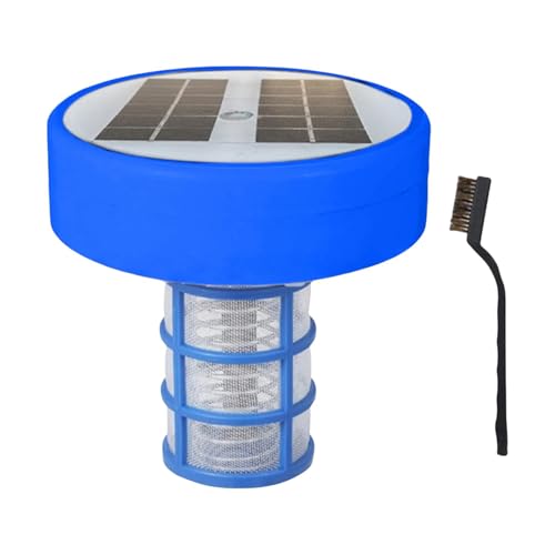 Yplkm Solar angetriebener Pool -Ionisator, Kupferpool -Ionisator | Solar angetriebener Wasserreiniger Pool Ionizer,Wasserreiniger mit Kupferionisation, mehrfarbige LED-Leuchten für von Yplkm