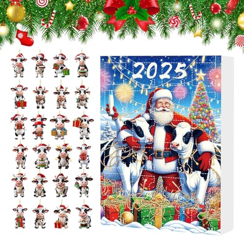 Yplkm Weihnachtskalender,Niedliche Kalender mit 24 Kuhfiguren - Weihnachtsdekoration Spielzeug Figuren Für Kinder Erwachsene Mädchen Familienfest Tisch Wand Baum Klassenzimmer Yplkm Weihnachtskalender,Niedliche Kalender mit 24 Kuhfiguren - Weihnachtsdekoration Spielzeug Figuren Für Kinder Erwachsene Mädchen Familienfest Tisch Wand Baum Klassenzimmer von Yplkm