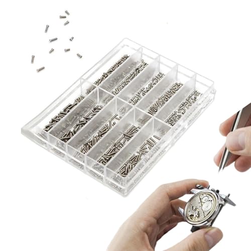 Yplkm Winzige Schraube für Uhr, Uhrenschraubensatz - Ersatzschraube Tiny 500 Stück Uhrenschraube | Selbstschneidendes Sortimentsset für wasserdichte Reparaturen, elektronische Schrauben für Uhren und von Yplkm
