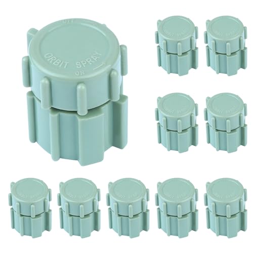 Ypzxola 10 Pack Sprinkler Bubbler Heads Adjustable Water Flow Mushroom - 360° Drip Irrigation Emitters for Garden Lawn, Flower Beds, Greenhouse - Fits 1/5.1 cm Tubing, Shrub Head Mushroom Bubbler Ypzxola 10 Pack Sprinkler Bubbler Heads Adjustable Water Flow Mushroom - 360° Drip Irrigation Emitters for Garden Lawn, Flower Beds, Greenhouse - Fits 1/5.1 cm Tubing, Shrub Head Mushroom Bubbler von Ypzxola