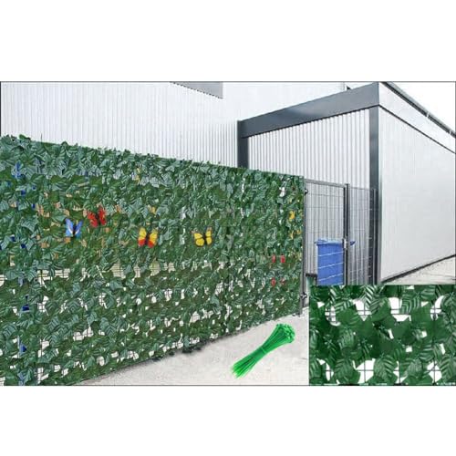 Künstliche Hecke Hecke Wanddekoration 1x7m/3.28 x 22.97ft,In verschiedenen Größen erhältlich,Efeu Sichtschutz Outdoor,Künstlicher Efeu Sichtschutz,Dunkelgrüne Sichtschutzhecke Künstliche Hecke Hecke Wanddekoration 1x7m/3.28 x 22.97ft,In verschiedenen Größen erhältlich,Efeu Sichtschutz Outdoor,Künstlicher Efeu Sichtschutz,Dunkelgrüne Sichtschutzhecke von Yqstinctivefy