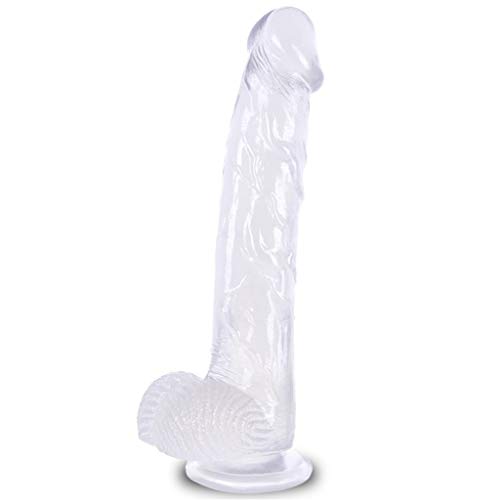 Yrrddxxoo 32 cm lebensechtes Massagegerät mit starkem Saugnapf Didlo realistisch Big Yrddxxoo (Farbe: transparent) von Yrrddxxoo