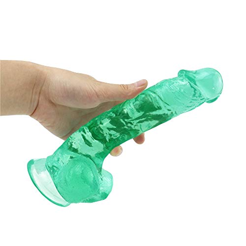 Yrrddxxoo perfekt für Frauen und Anfänger, vollständig wasserdicht, 19 cm, echtes Gefühl, riesige Größe, Sicherheit M, ssāgěr für tragbares Spielzeug Yrrddxxoo (Farbe: grün) von Yrrddxxoo