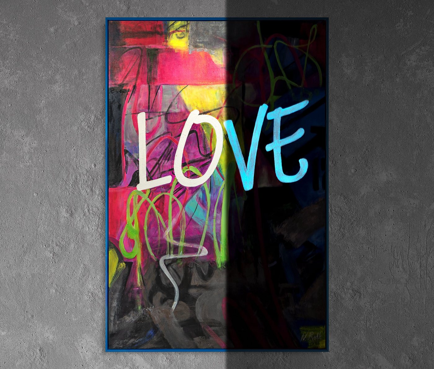 YS-Art Gemälde Love, Abstraktion von Ys-Art