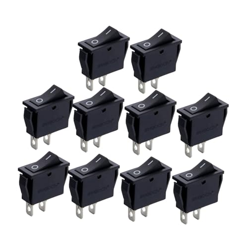 YsXoWiui 10x Boote Wippschalter 2Pin Ein/Aus Schalter Premium Mehrzweck Elektrische Ausrüstung Toggle Power für Geräte Boote YsXoWiui 10x Boote Wippschalter 2Pin Ein/Aus Schalter Premium Mehrzweck Elektrische Ausrüstung Toggle Power für Geräte Boote von YsXoWiui