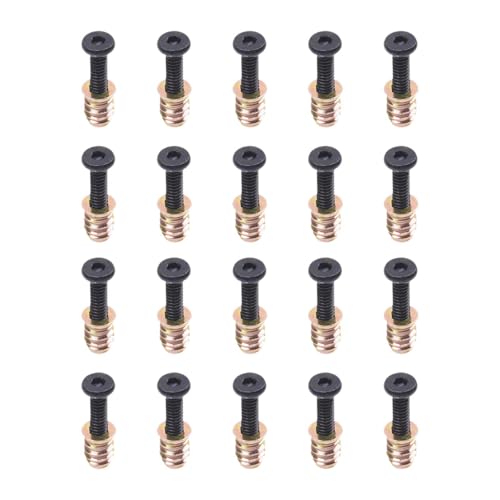 YsXoWiui 20x Schraube Mutter Set für Möbel Reparatur Ersatz Einfach zu Bedienen Vielseitig YsXoWiui 20x Schraube Mutter Set für Möbel Reparatur Ersatz Einfach zu Bedienen Vielseitig von YsXoWiui