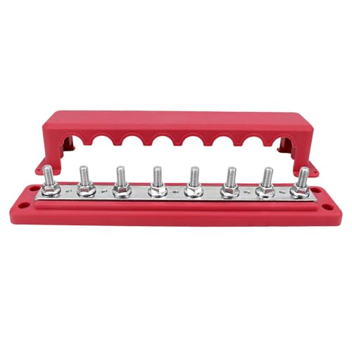 YsXoWiui 300A M8 Klemmenblock Zur Stromverteilung in Booten Und Autos 12V 48V, Rot YsXoWiui 300A M8 Klemmenblock Zur Stromverteilung in Booten Und Autos 12V 48V, Rot von YsXoWiui