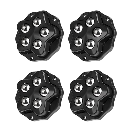 YsXoWiui 4-teiliges selbstklebendes Lenkrollenrad, Universalräder, 360° drehbar, für Nachttisch von YsXoWiui