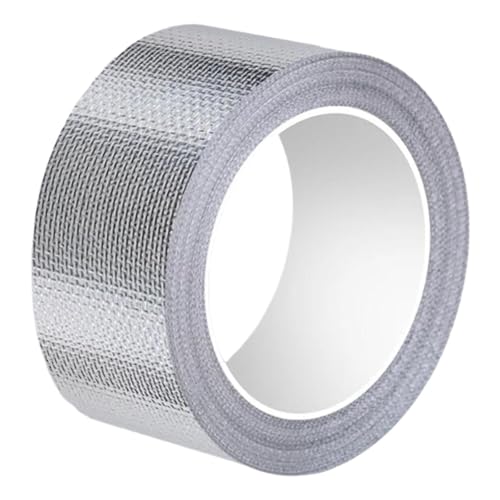 YsXoWiui Aluminium Fiberglas, Wasserdicht, Selbstklebend, Reißfest, 5 M, Isolierung für Automobile, Kanäle, 5cm Breite von YsXoWiui
