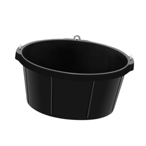 YsXoWiui Futterschale Aus Gummi mit Löchern Zum Aufhängen, Wassertrog für Schweine, Hunde, Pferde YsXoWiui Futterschale Aus Gummi mit Löchern Zum Aufhängen, Wassertrog für Schweine, Hunde, Pferde von YsXoWiui