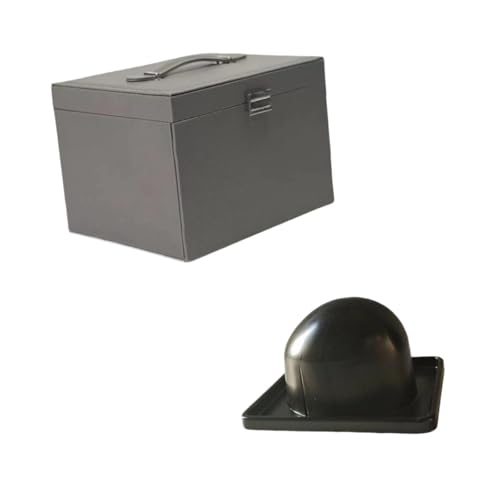 YsXoWiui Perücke Aufbewahrungsbox mit Tragbarem Handgriff Und Ausklappbarem Spiegel Zur Pflege Und Schutz PU Robuste Konstruktion Und PP Innenschale KOM, 24.5 cm X 21 cm X 19 YsXoWiui Perücke Aufbewahrungsbox mit Tragbarem Handgriff Und Ausklappbarem Spiegel Zur Pflege Und Schutz PU Robuste Konstruktion Und PP Innenschale KOM, 24.5 cm X 21 cm X 19 von YsXoWiui