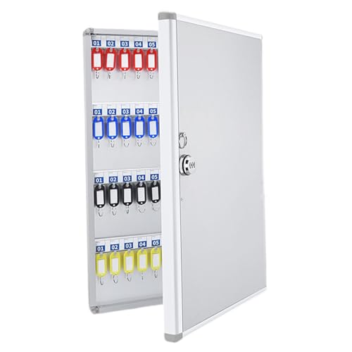 YsXoWiui Schlüsselkasten Wandmontage Aufbewahrungsbox Organizer mit Haken Abschließbarem Schloss Aus Aluminiumlegierung Und Faserplatte für Hotels Büros Mietv, 96 Schlüsselposition YsXoWiui Schlüsselkasten Wandmontage Aufbewahrungsbox Organizer mit Haken Abschließbarem Schloss Aus Aluminiumlegierung Und Faserplatte für Hotels Büros Mietv, 96 Schlüsselposition von YsXoWiui