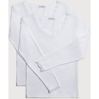 YSABEL MORA Langarmshirt "BASIC COLLECTION COTTON WITH LACE" 2er Pack, das perfekte Basic-Longsleeve für jeden Tag von Ysabel Mora