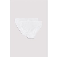 YSABEL MORA Midislip "BASIC COLLECTION COTTON", (2er Pack), mit hochgeschnittener Passform für jeden Tag von Ysabel Mora