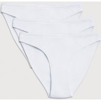 YSABEL MORA Minislip "BASIC COLLECTION COTTON WITH LACE", (3er Pack), mit feiner Spitze versehen von Ysabel Mora