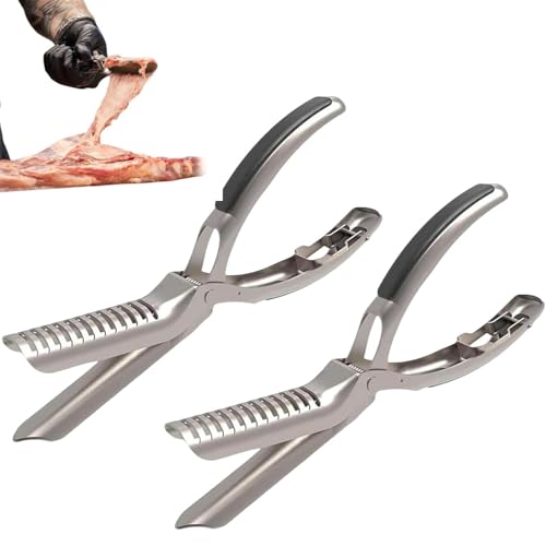 Rib Prep Pro Edelstahl-Rippenmembranentfernungswerkzeug-Set – ergonomisches Grillzubehör für einfache Membranentfernung, spülmaschinenfest, ideal für Grillbegeisterte (2 Stück) von Ysaca