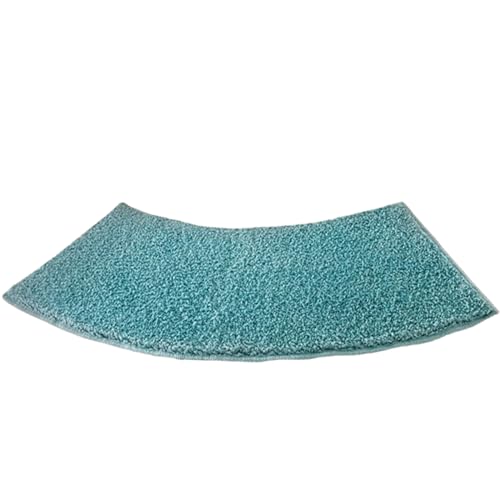 Ysaca Gebogene Duschmatte, 30 x 100 cm, gebogene Badematte, rutschfeste Duschmatte für Außendusche, wasserabsorbierende Eckduschmatte für Waschküche, Dusche (blau) von Ysaca