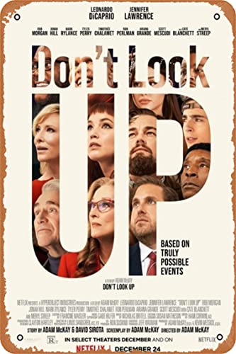 Don't Look Up (#1 of 14) Based on truly possible events 2021 Movie Poster Wand Home Wall Art Metall Blechschild 20,3 x 30,5 cm von Ysirseu