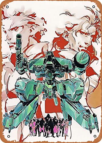 The Classic Arcade Videospiel Poster Metall Blechschild Metall Gear Solid Metal Gear Solid Metal Gear Solid Wand Art Decor Blechschild - 20,3 x 30,5 cm von Ysirseu