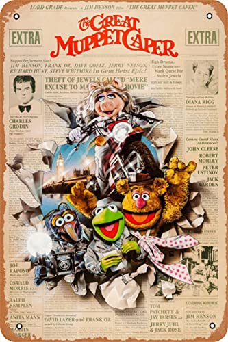 The Great Muppet Caper 1981 Vintage Metal Tin Sign 12 x 8 Inch Poster Movie Poster von Ysirseu