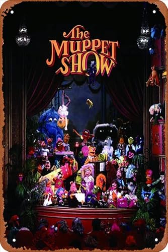 The Muppet Show Movie (1979) Poster Retro Metallschild Vintage Blechschild für Plakette Cafe Bar Home Wanddekoration Kunst Schild Geschenk 30,5 x 20,3 cm von Ysirseu