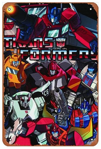 Transformers Classic Autobots Lustige Kunst Metall Blechschild 20,3 x 30,5 cm Bar Pub Indoor Outdoor Wanddekoration Geschenke für Mann von Ysirseu