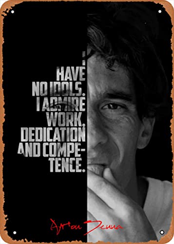 Ysirseu Ayrton Senna Metall-Blechschild 20,3 x 30,5 cm Sports Legends Zitate Vintage Poster Männerhöhle Deko von Ysirseu