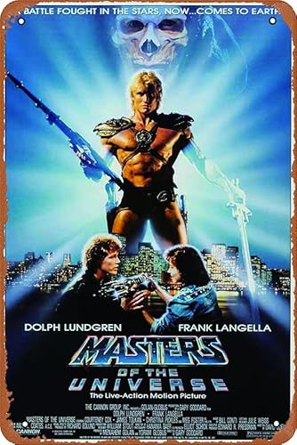 Ysirseu Filmposter "Masters of the Universe", Retro-Metallschild, Vintage-Blechschild für Plakette, Café, Bar, Zuhause, Wanddekoration, Kunstschild, Geschenk, 30,5 x 20,3 cm von Ysirseu