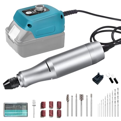Akku-Multifunktionswerkzeug, Rotationswerkzeug Station kompatibel mit Makita 18V Akku, Bürstenloser Motor Graviergerät mit Zubehörteilen, Gravur Gerät für Gravieren, Schleifen und Polieren Akku-Multifunktionswerkzeug, Rotationswerkzeug Station kompatibel mit Makita 18V Akku, Bürstenloser Motor Graviergerät mit Zubehörteilen, Gravur Gerät für Gravieren, Schleifen und Polieren von Ysislybin
