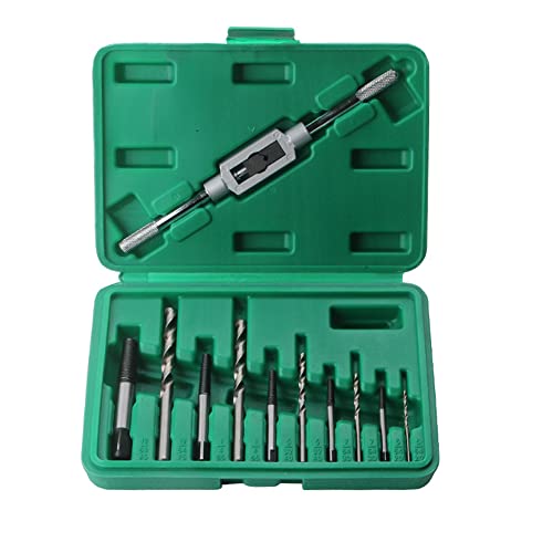 Defekter Schraubenextraktor,11Pcs Schraubenausdreher Set Gebrochene Schrauben Bolt Fasteners Entferner Bohrer Werkzeug Schrauben Ausdreher Satz mit Halteschlüssel herausgenommen von Ysislybin