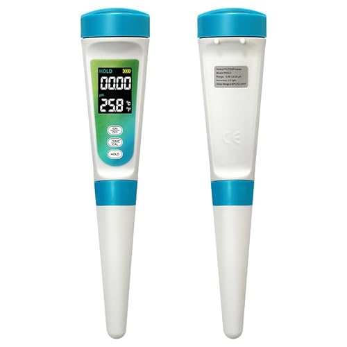 Digitales pH Messgerät, PH Tester für Pool Lebensmittel Sauerteig und Brotteig Kosmetika PH Wert Messgerät für Halbfeste Substanzen Präzises pH-Meter Tester für Fleisch Käse Salzwasser Obst Digitales pH Messgerät, PH Tester für Pool Lebensmittel Sauerteig und Brotteig Kosmetika PH Wert Messgerät für Halbfeste Substanzen Präzises pH-Meter Tester für Fleisch Käse Salzwasser Obst von Ysislybin