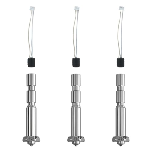 Hotend-Kit für Kobra 3 Max mit 0,4 mm, 0,6 mm und 0,8 mm Integrierte Gehärtete Stahldüsen, Druckkopf Extruder Hotend Kit für Anycubic Kobra 3 Max Combo 3D-Drucker von Ysislybin
