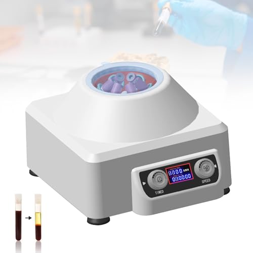 PRP Zentrifuge, Labor Zentrifuge Tischzentrifuge, Labor PRP Tischzentrifuge, PRF Tischzentrifuge mit LCD-Bildschirm, 4000 U/min Max.Geschwindigkeit, für Wissenschaftliche Forschung und Laborschulen von Ysislybin