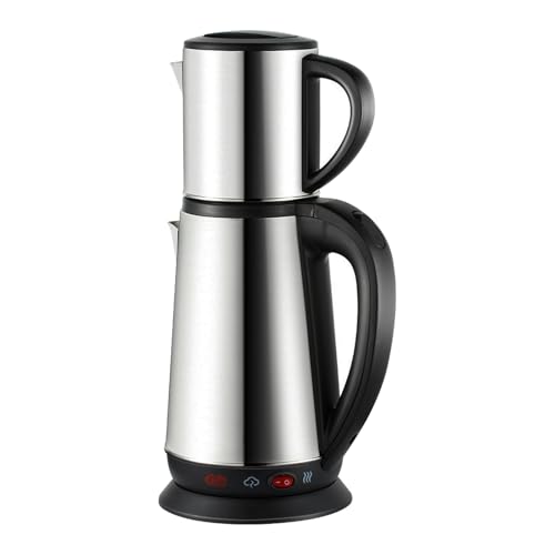 Teekocher, 1,8L + 0.8L Doppelschichtige Wasserkocher mit Temperatureinstellung 1800-2000 W Edelstahl Teemaschine mit Automatischen Abschaltfunktion zum Zubereiten von Tee oder zum Kochen von Wasser Teekocher, 1,8L + 0.8L Doppelschichtige Wasserkocher mit Temperatureinstellung 1800-2000 W Edelstahl Teemaschine mit Automatischen Abschaltfunktion zum Zubereiten von Tee oder zum Kochen von Wasser von Ysislybin
