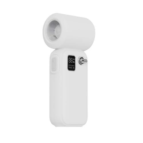 Ysislybin Handventilator, Mini Ventilator Tragbarer Handventilator Leise Akku USB Wiederaufladbarer mit 100 Geschwindigkeiten Mini Handventilator mit Digitalanzeige Hand Ventilatoren (Weiß) von Ysislybin