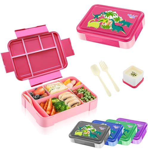 Yskmefun Brotdose Kinder mit Fächern | 1330ml Lunchbox Kinder | Bento Box | Junior Brotbox| Snackbox | Perfekt für Schule, Kindergarten & Unterwegs, BPA Frei von Yskmefun