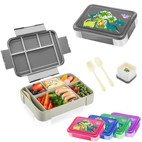 Yskmefun Brotdose Kinder mit Fächern | 1330ml Lunchbox Kinder | Bento Box | Junior Brotbox| Snackbox | Perfekt für Schule, Kindergarten & Unterwegs, BPA Frei von Yskmefun