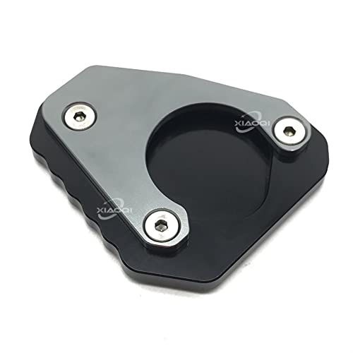 Motorrad Fußplatte Pad für B&MW G310GS G310 G 310 GS 2017 2018 CNC Aluminium Motorrad Seitenständer Vergrößerungsplatte Kickstand Verlängerungspad (Farbe: Dunkelgrau) von Yskmmr