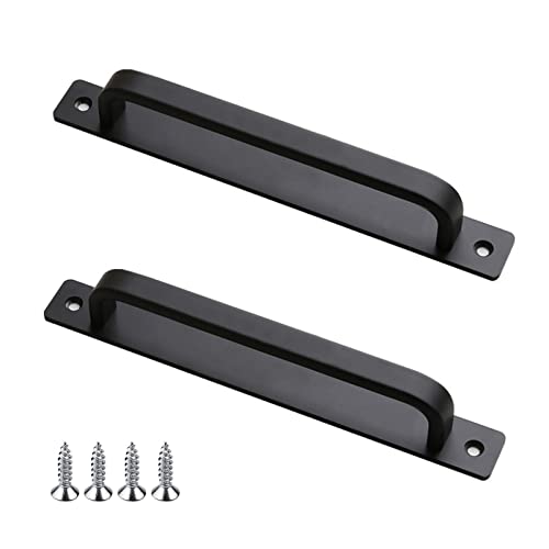 Yoaeyok 2 Stück Türgriff 213 mm, Schiebetür Griffe Scheunentorgriffe Schwarz Türgriff aus Aluminiumlegierung Schrankgriff Möbelgriff, Griffe für Scheunentor, Schiebetüren, Gartentorgriffe von Yoaeyok
