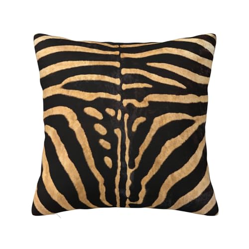 YsoLda Kissenbezug, dekorativer Überwurf-Kissenbezug, weiche Kissenbezüge 40 x 40 cm für Schlafzimmersofa, künstliches Zebrafell von YsoLda